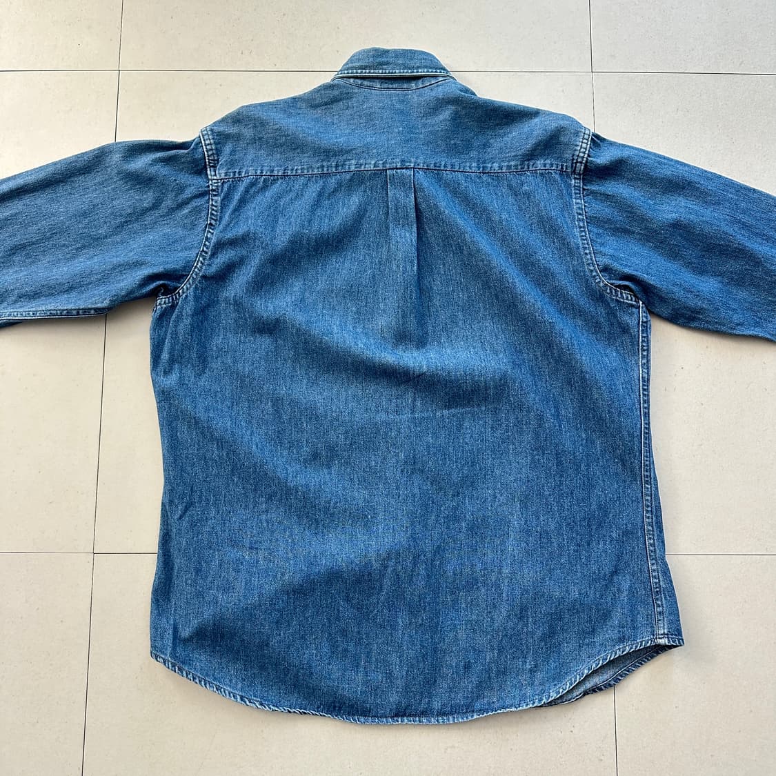 80s 빈티지 Prentiss 데님 셔츠 MADE IN USA 워크셔츠  상품이미지6