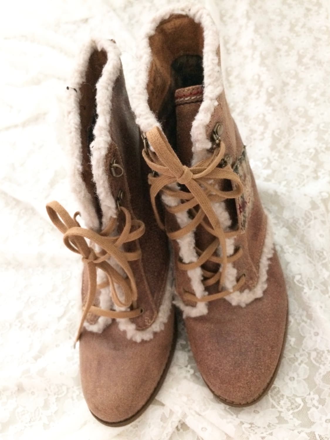 Vintage Timberland brown fur heels 상품이미지3