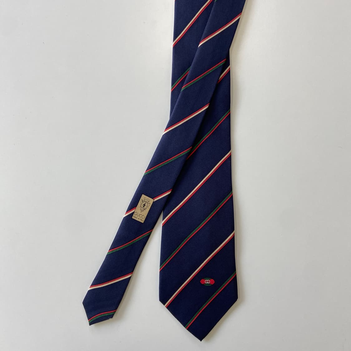 구찌(GUCCI) 심플로고 명품 정품 넥타이 8.2cm 상품이미지1