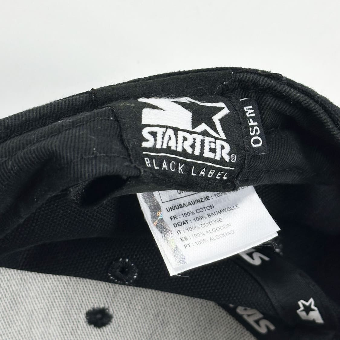 칼하트 x 스타터 패치로고 빈티지 스냅백 블랙 상품이미지5
