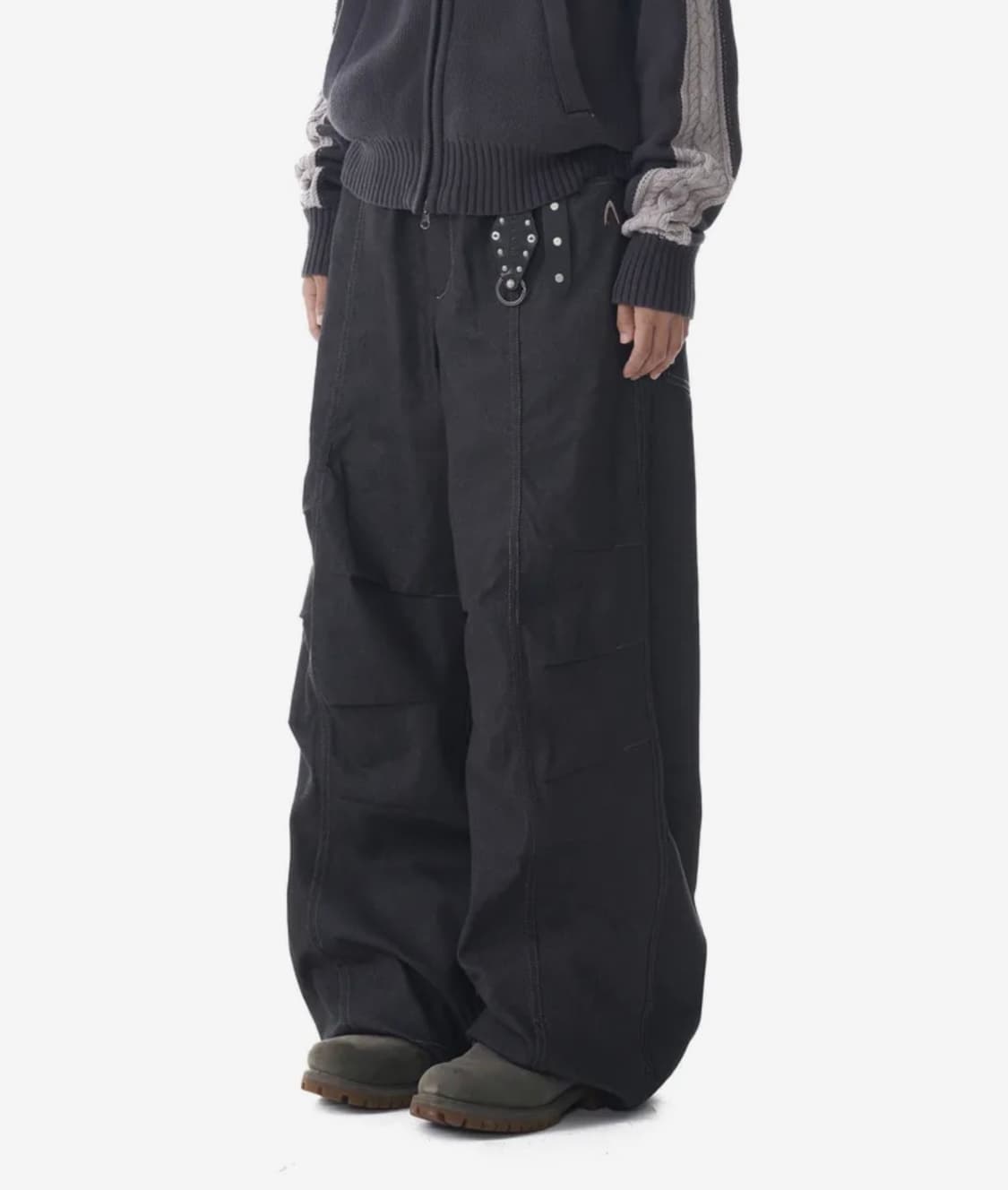 아캄 블랙 팬츠 상품이미지2