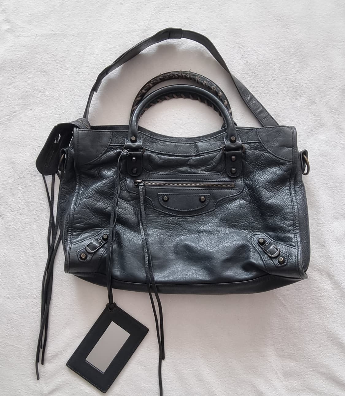 발렌시아가 모터백 차콜 상품이미지1