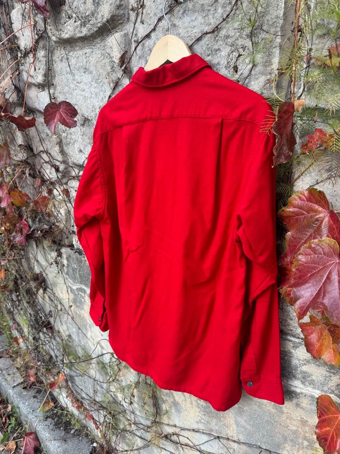 60s 펜들턴 빈티지 울 셔츠 레드 L 상품이미지4