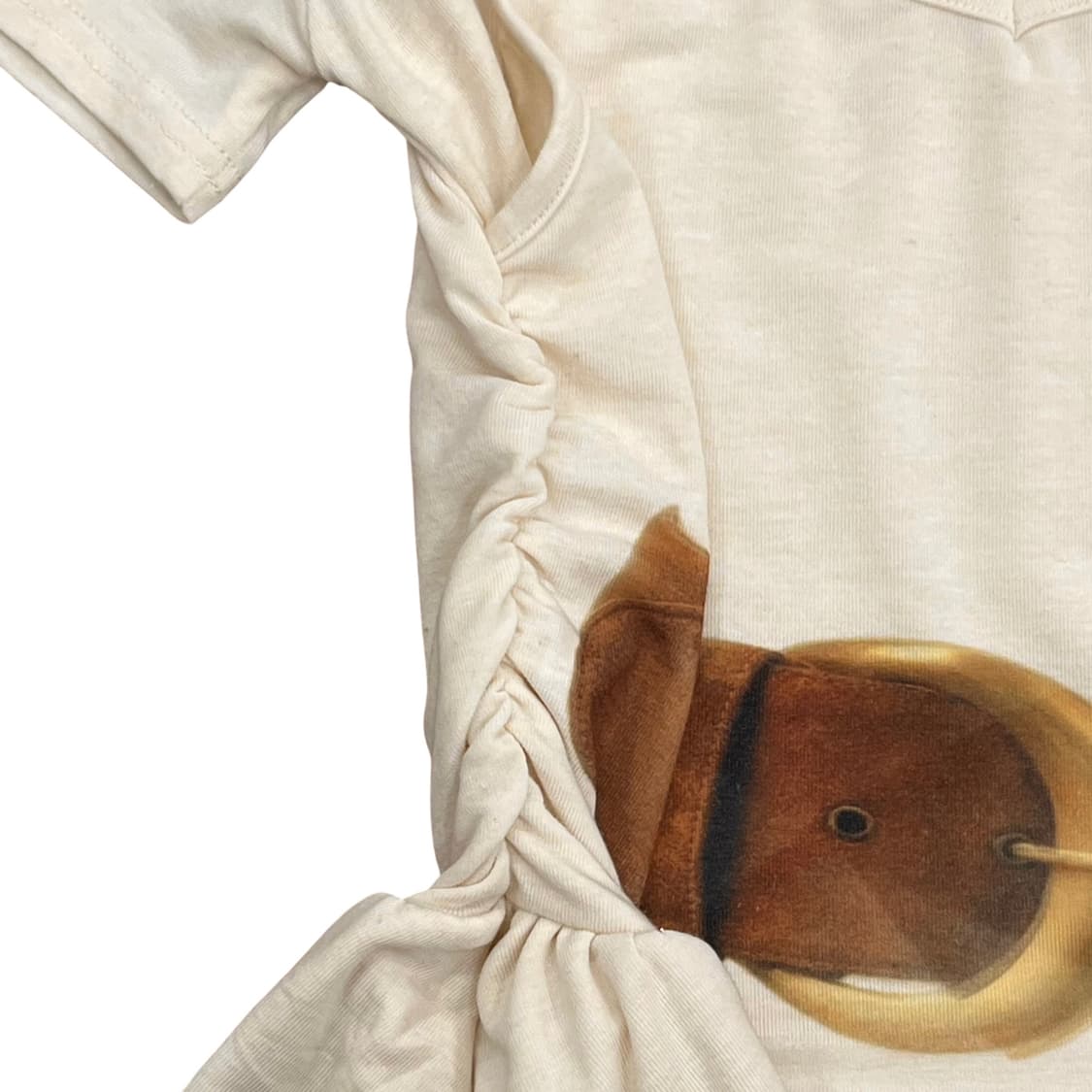 Belted Printing Beige Layering T Shirt 상품이미지6