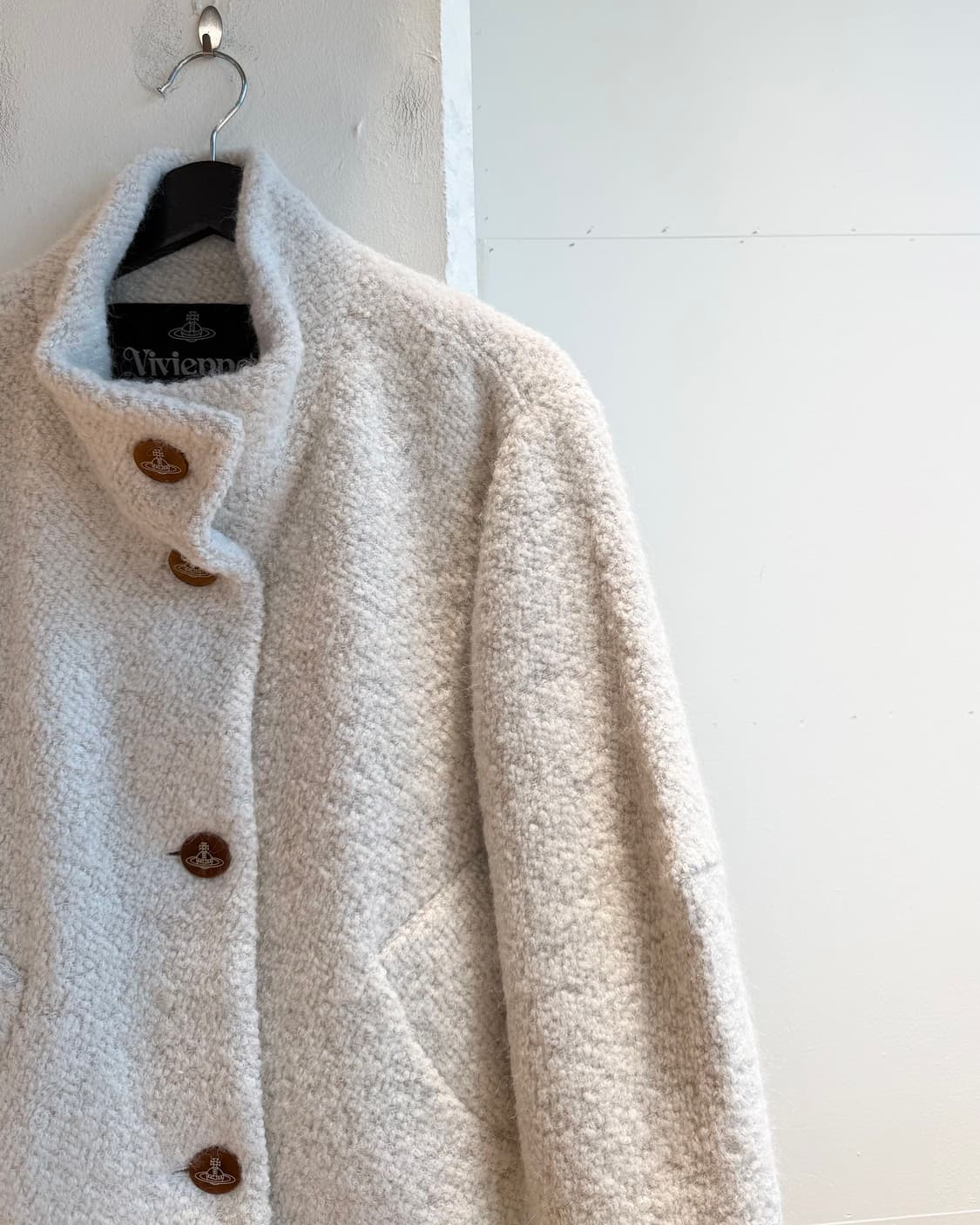 비비안 웨스트우드 아이보리 알파카울 자켓  상품이미지5