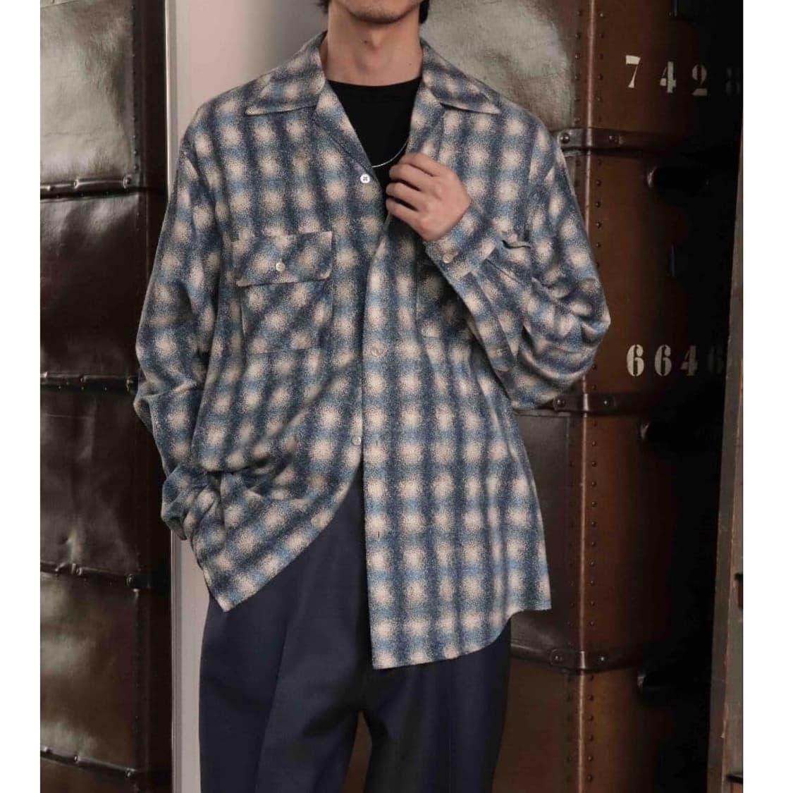 24ss KURT silk nell check shirts 상품이미지1