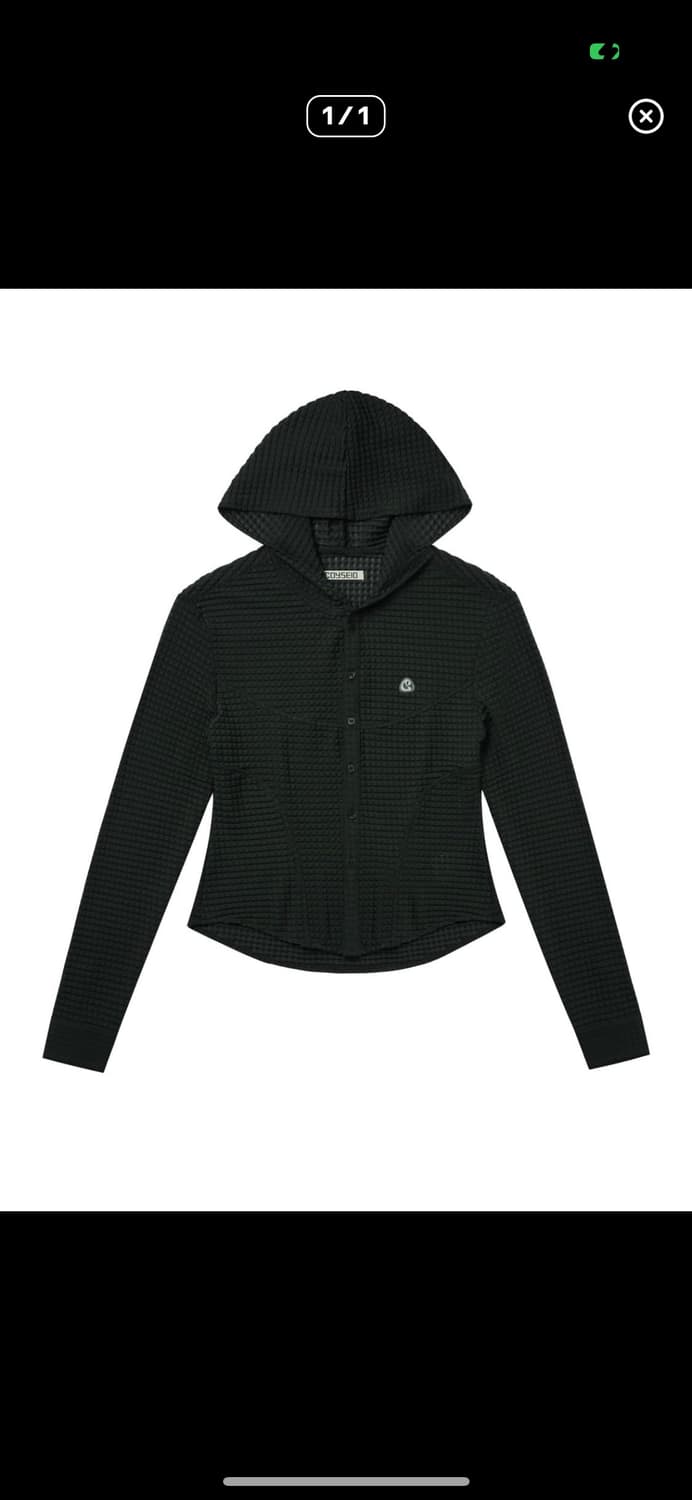 코이세이오 라운드 후디 셔츠 차콜 상품이미지1