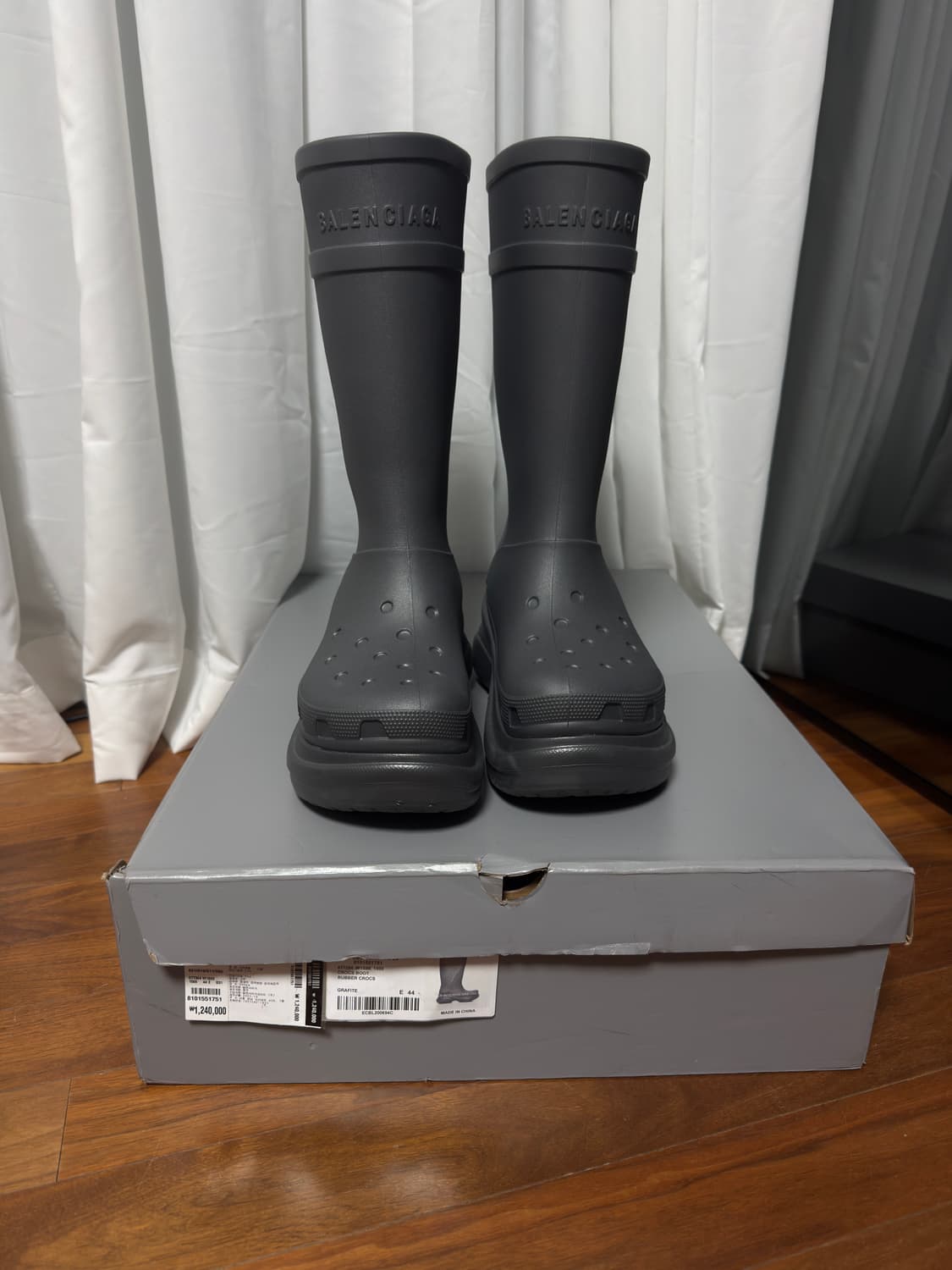 발렌시아가 크록스 부츠 그레이 44 상품이미지1