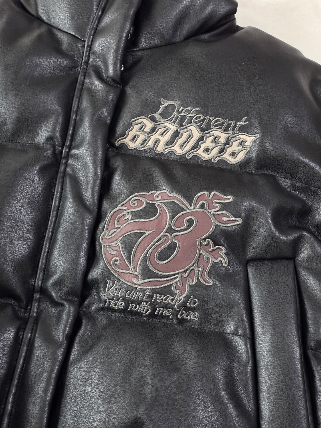 BADEE 배디 레더 패딩 푸퍼 상품이미지3