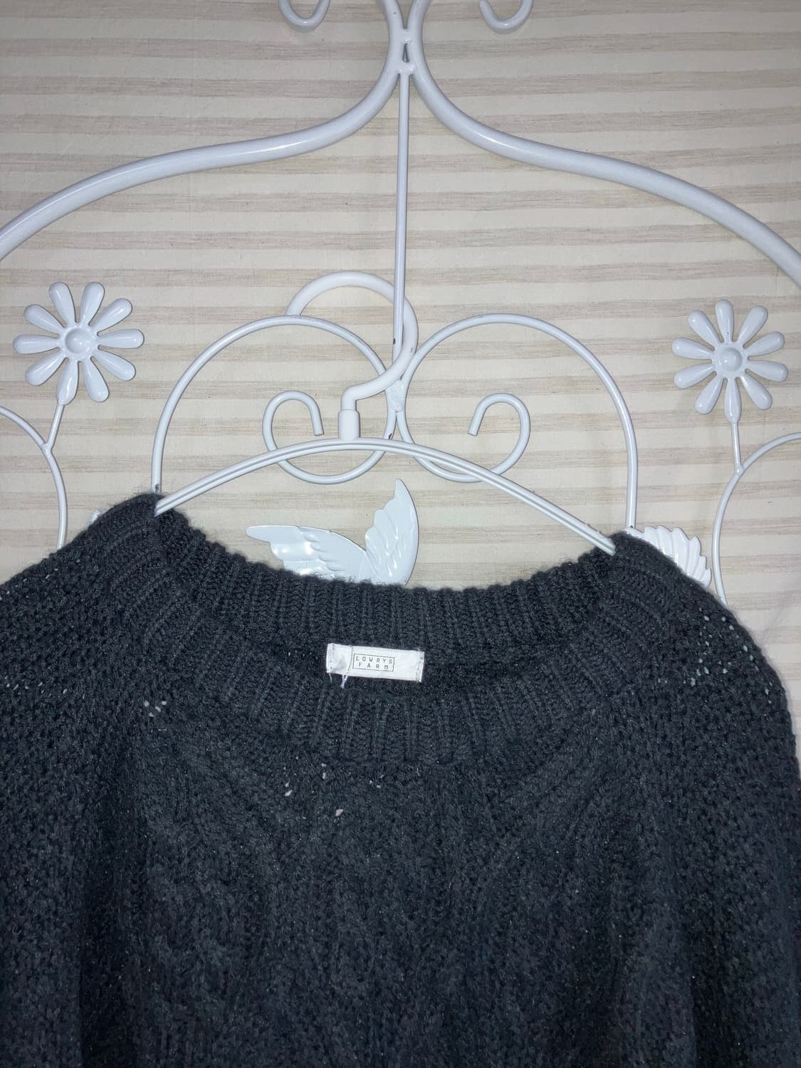 빈티지 블랙 꽈베기 니트 y2k 스트릿 갸루 펑키488 상품이미지3