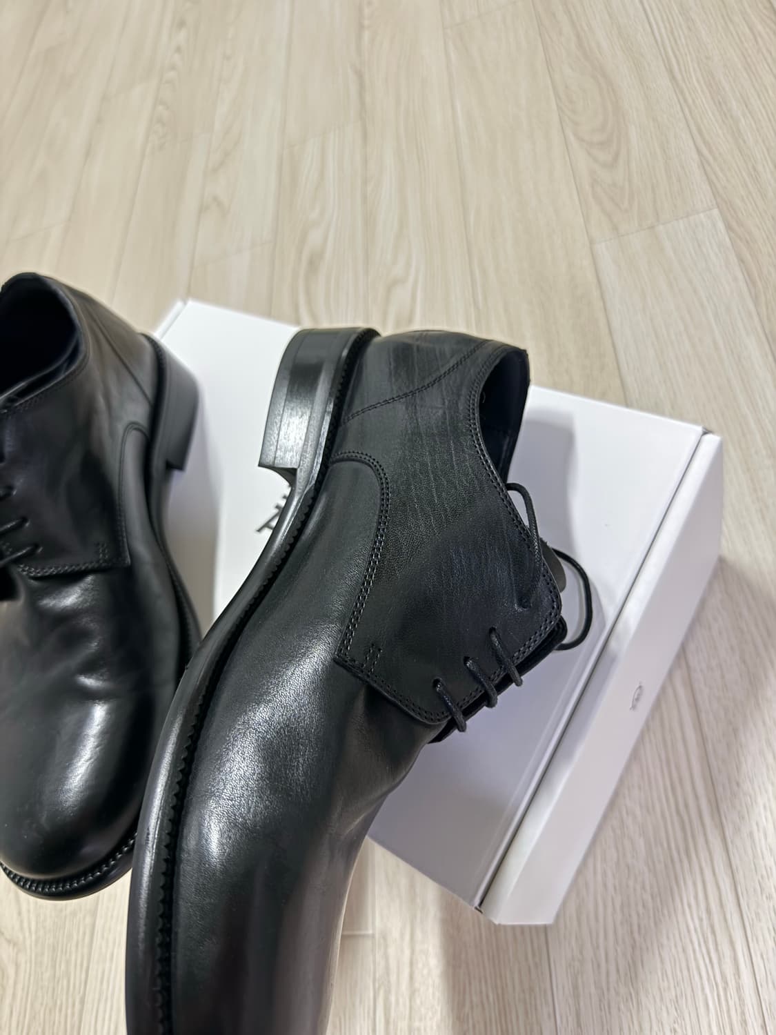 야세 홀리 홀스하이드 컴포트 더비 슈즈 블랙 275 상품이미지3