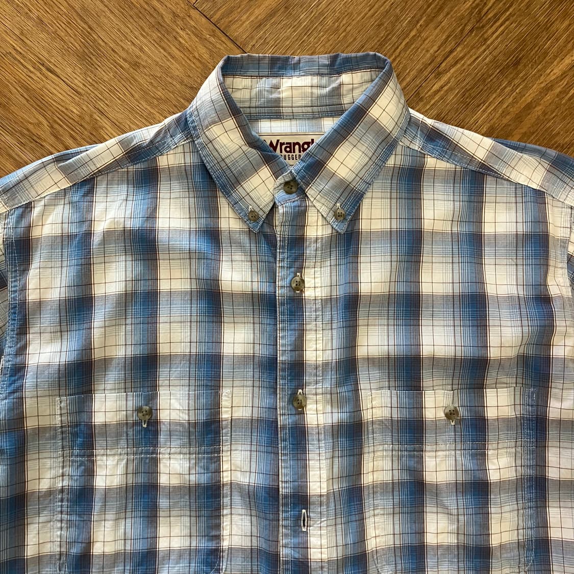 N130 랭글러 체크 반팔 셔츠 상품이미지2