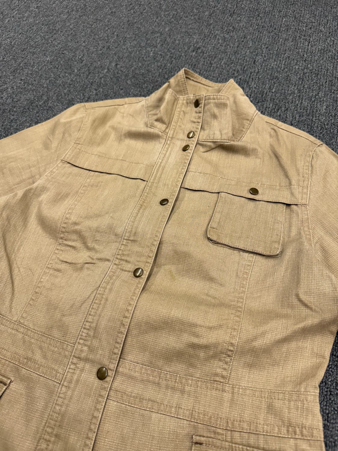 Plymton 빈티지 여성 베이지 사파리자켓 상품이미지2