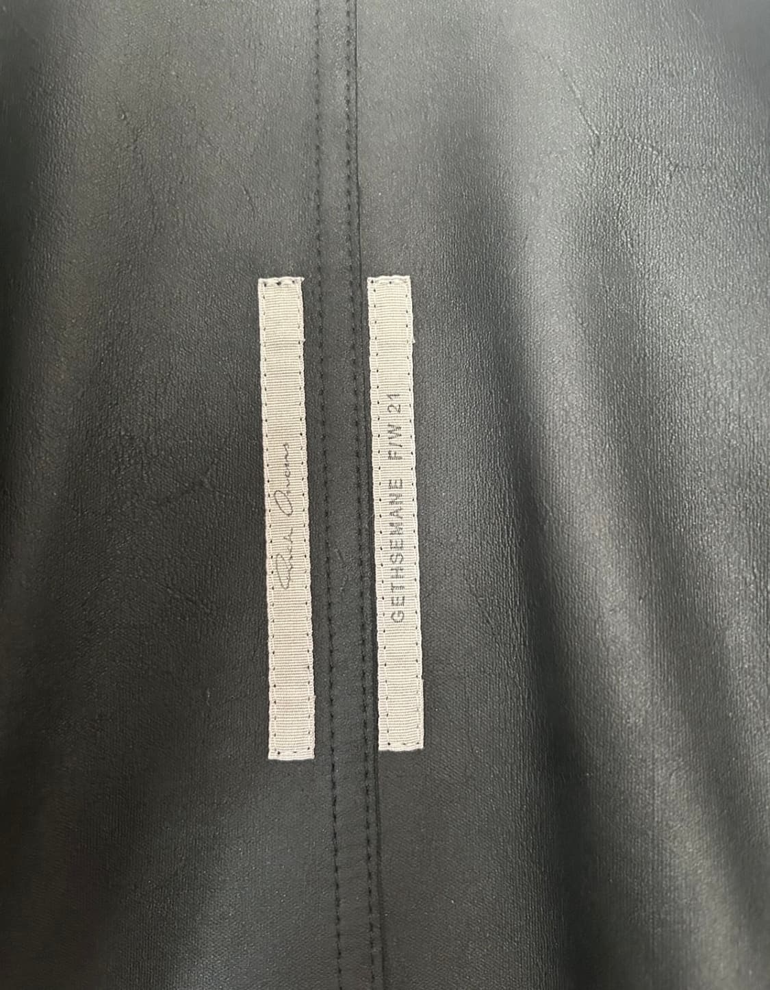 21FW 릭오웬스 인타르시아 레더 자켓 50사이즈 상품이미지5