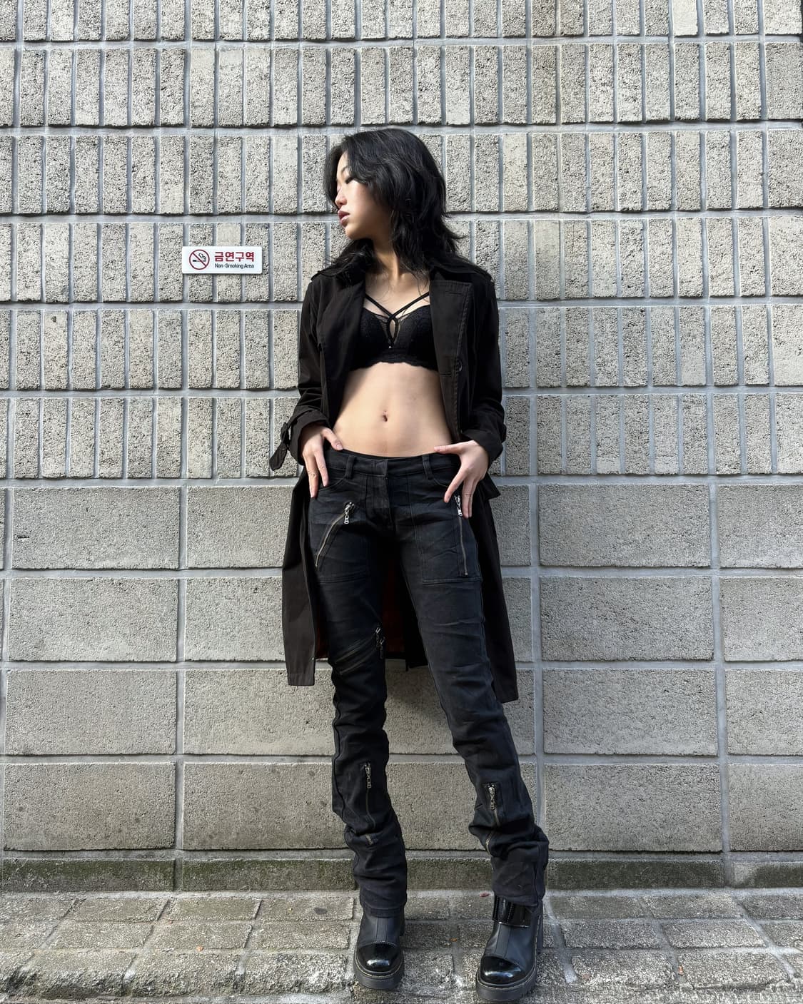 질 스튜어트 지퍼 디테일 슬림 실루엣 진 상품이미지5