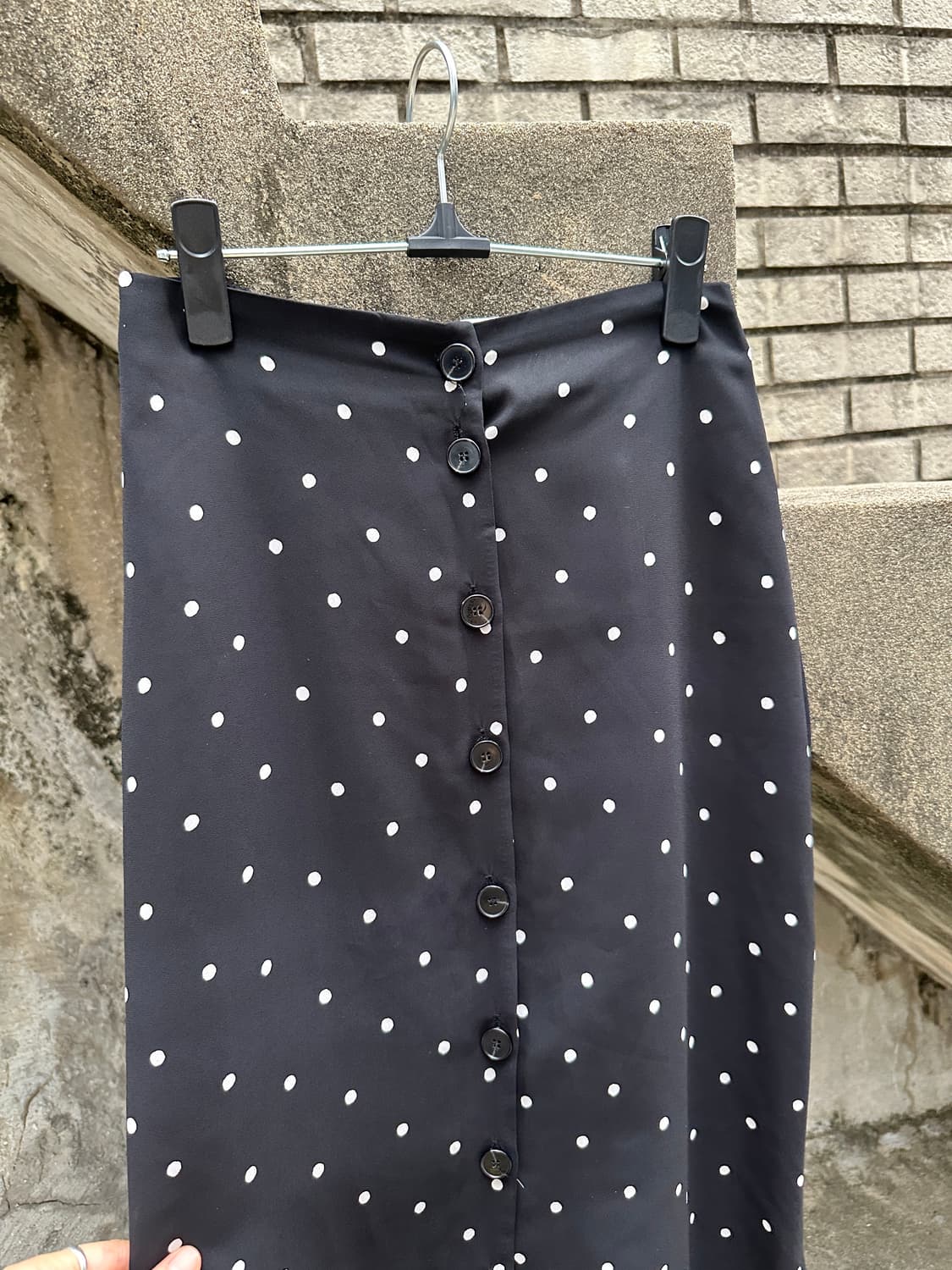 Vintage dot buttoned skirt 상품이미지3