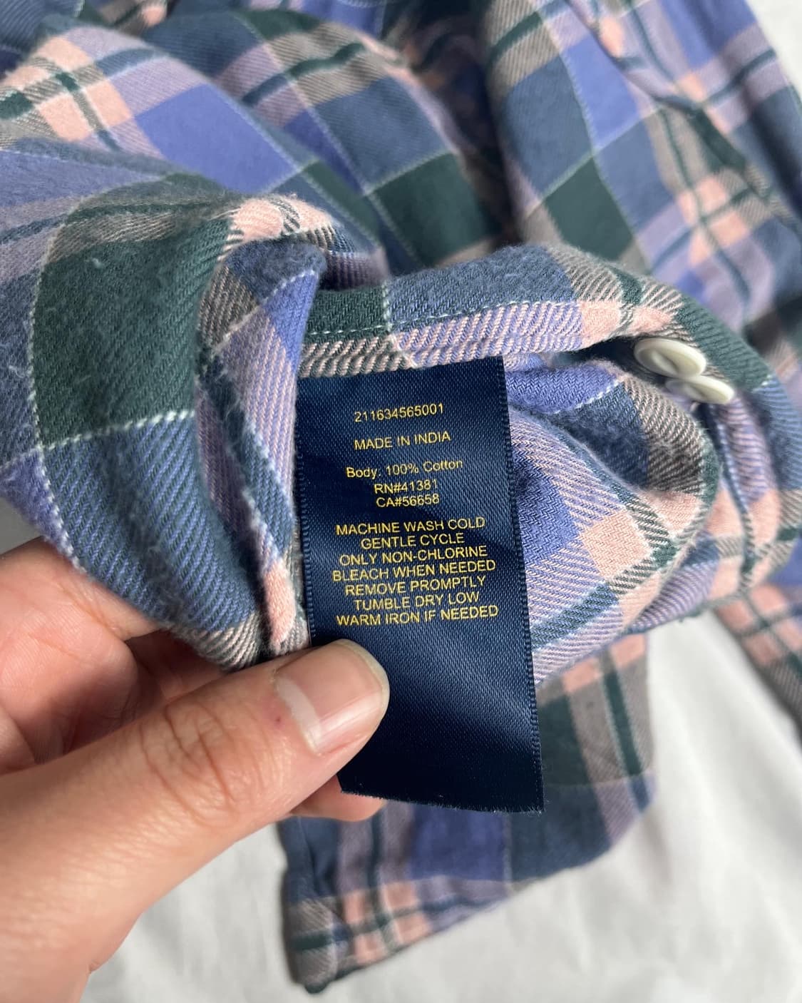 폴로 플란넬 체크 셔츠 상품이미지4