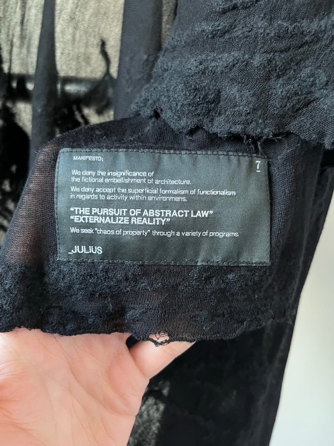 JULIUS ARCHIVE 14FW STOLE 상품이미지10