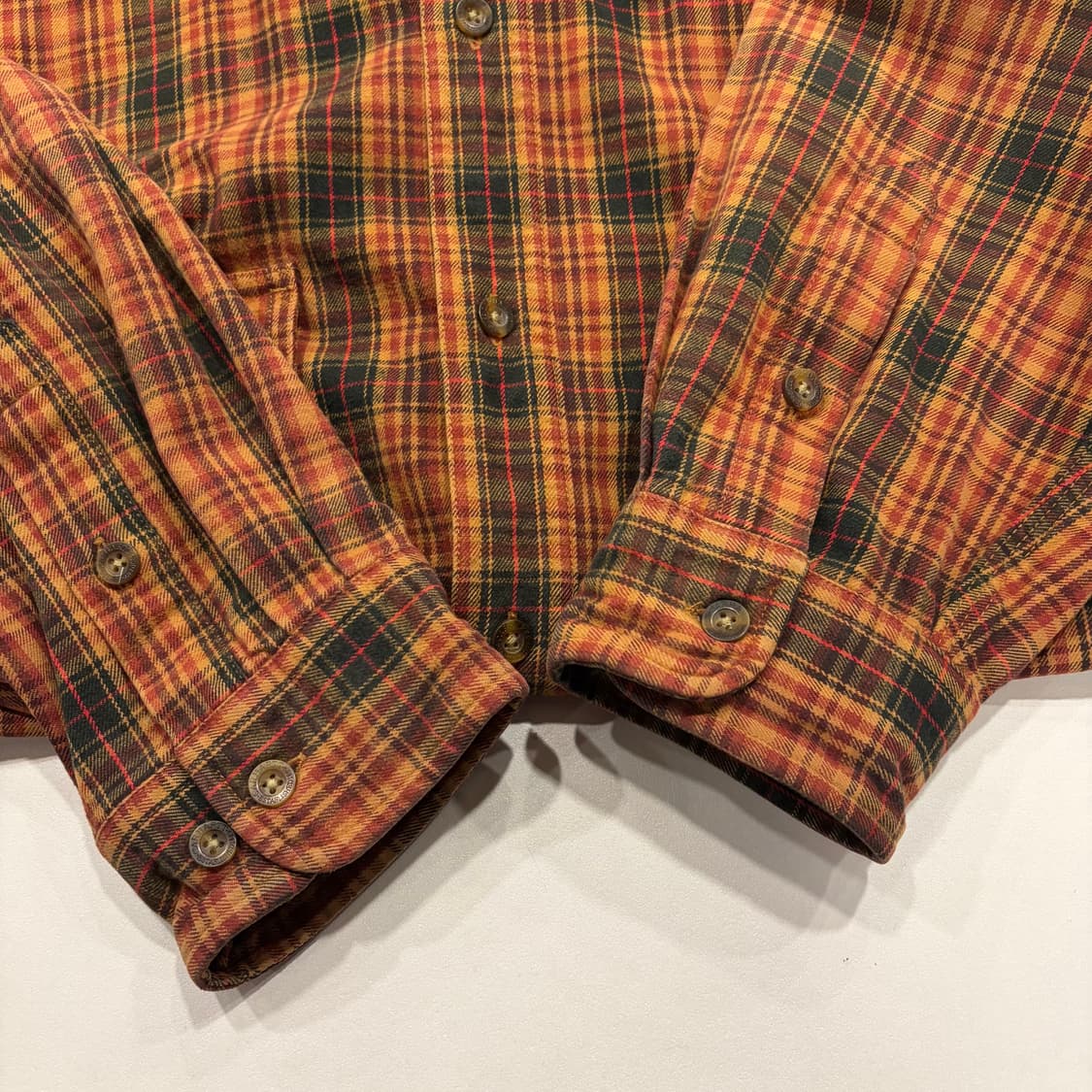 [XL] 12FW 칼하트 오렌지 체크 셔츠 B244 상품이미지7