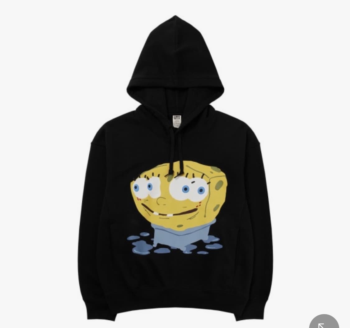 유니클로 UT x CPFM 스폰지밥 스웨트 풀 파카 상품이미지1