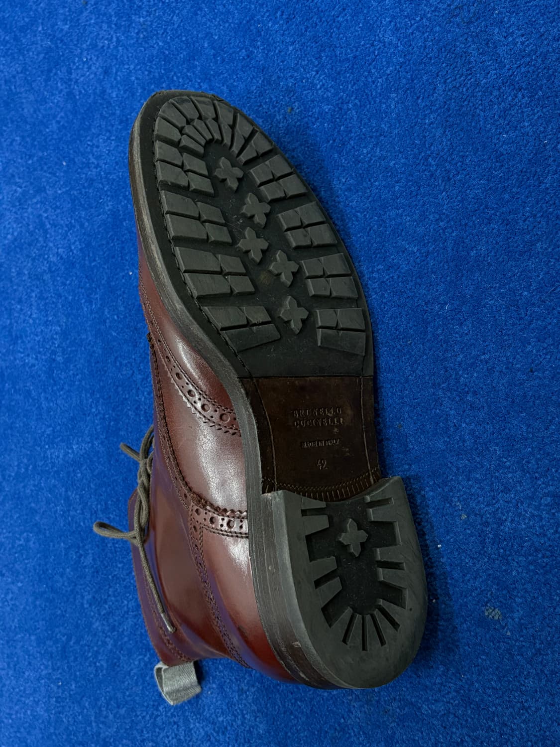 브루넬로 쿠치넬리 풀브로그 윙팁 부츠 - IT 42 상품이미지2