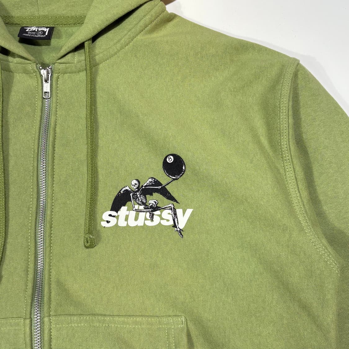 스투시 스켈레톤 8볼 그래픽 후드집업 상품이미지3