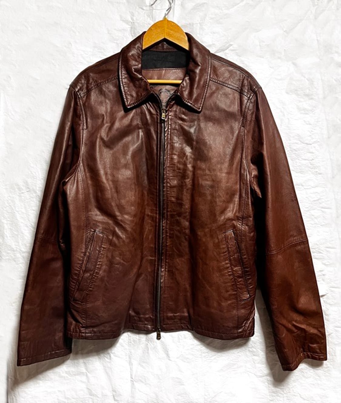 made in italy  존앤존스 가죽자켓  라이더 52 사이즈 상품이미지2