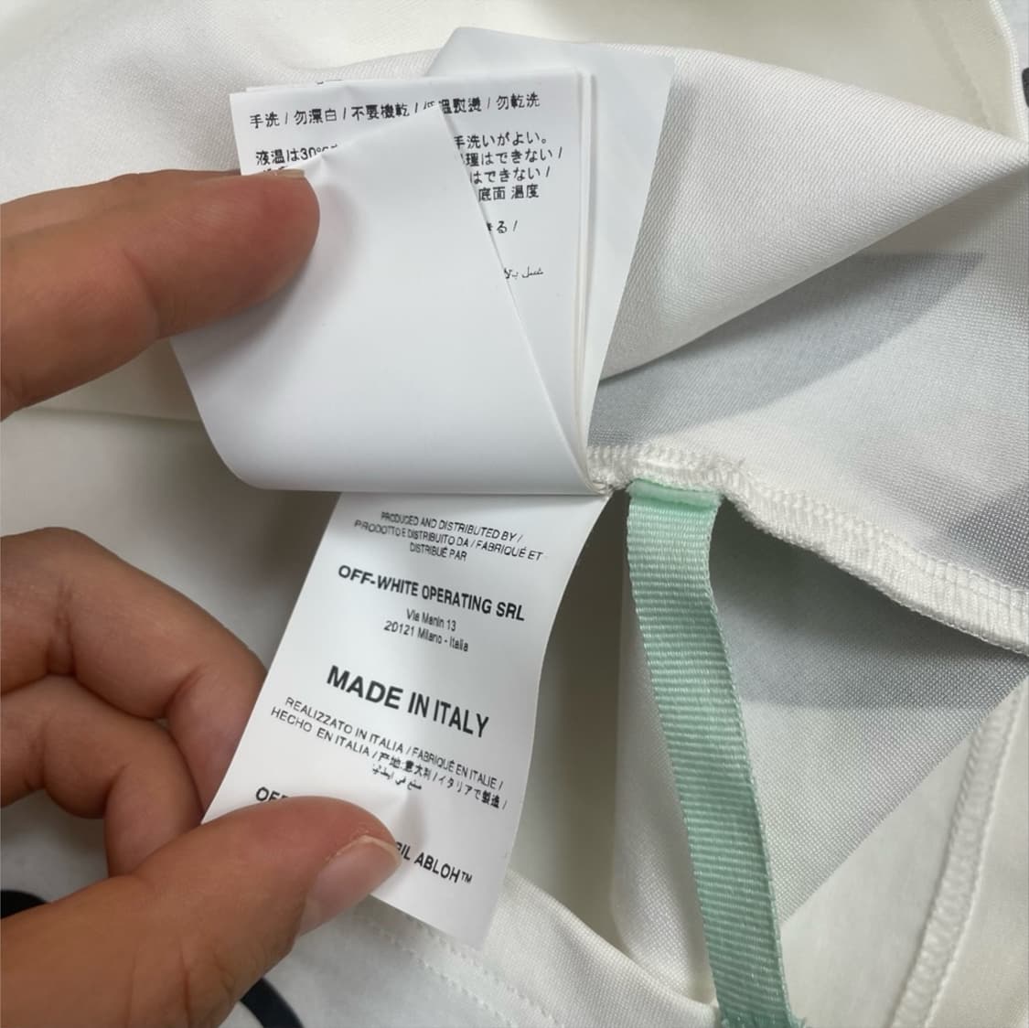 오프화이트 화이트 스포츠 로고 슬리브리스 미니 원피스 38 상품이미지6