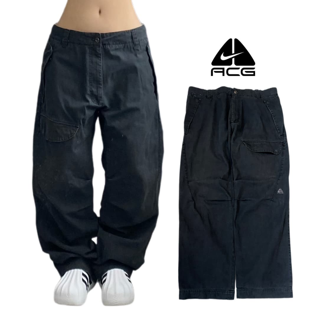 나이키 ACG 00s 고프코어 자수로고 캔버스 코튼 카고팬츠 상품이미지1