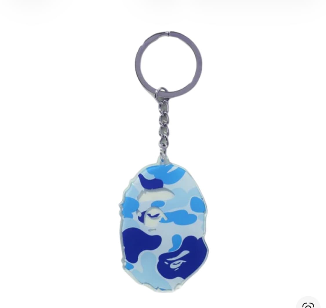 베이프 ABC 카모 에이프 헤드 아크릴 키체인 블루 상품이미지1