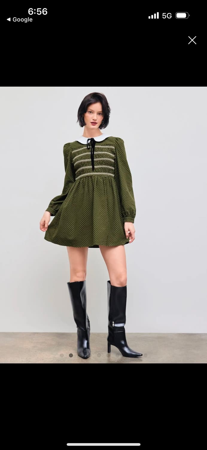 Cider green 미니 원피스 상품이미지2