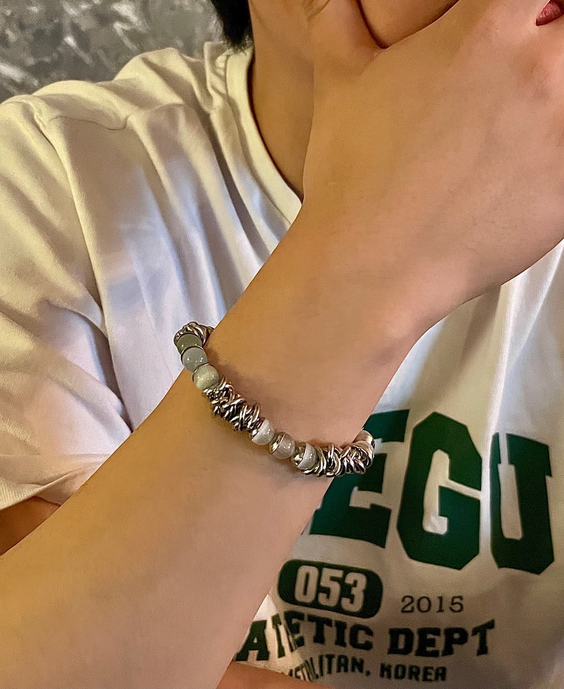 pcr sky gemstone twisted chain bracelet 상품이미지8