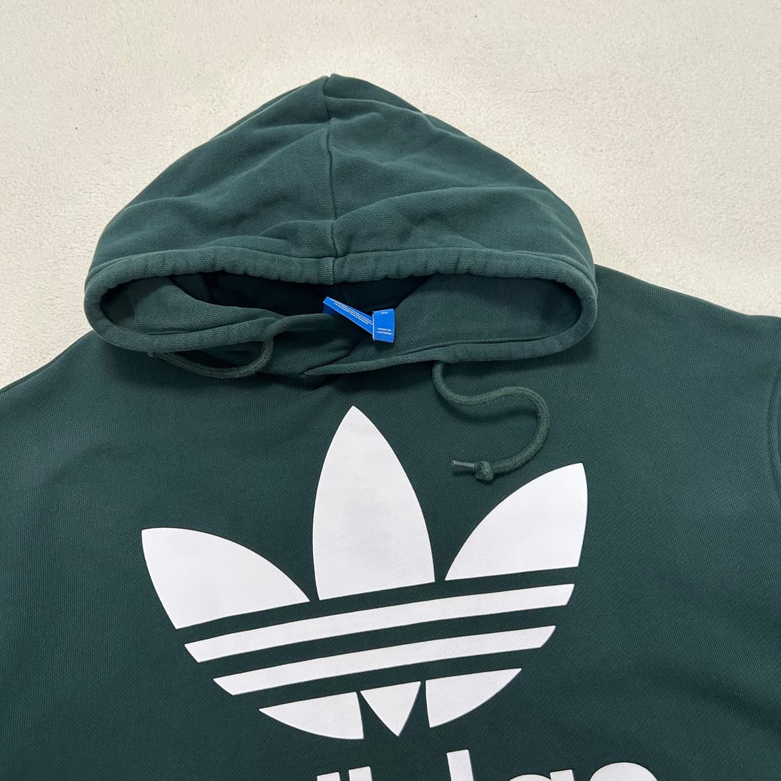 Adidas deep green Trefoil hoodie 상품이미지5