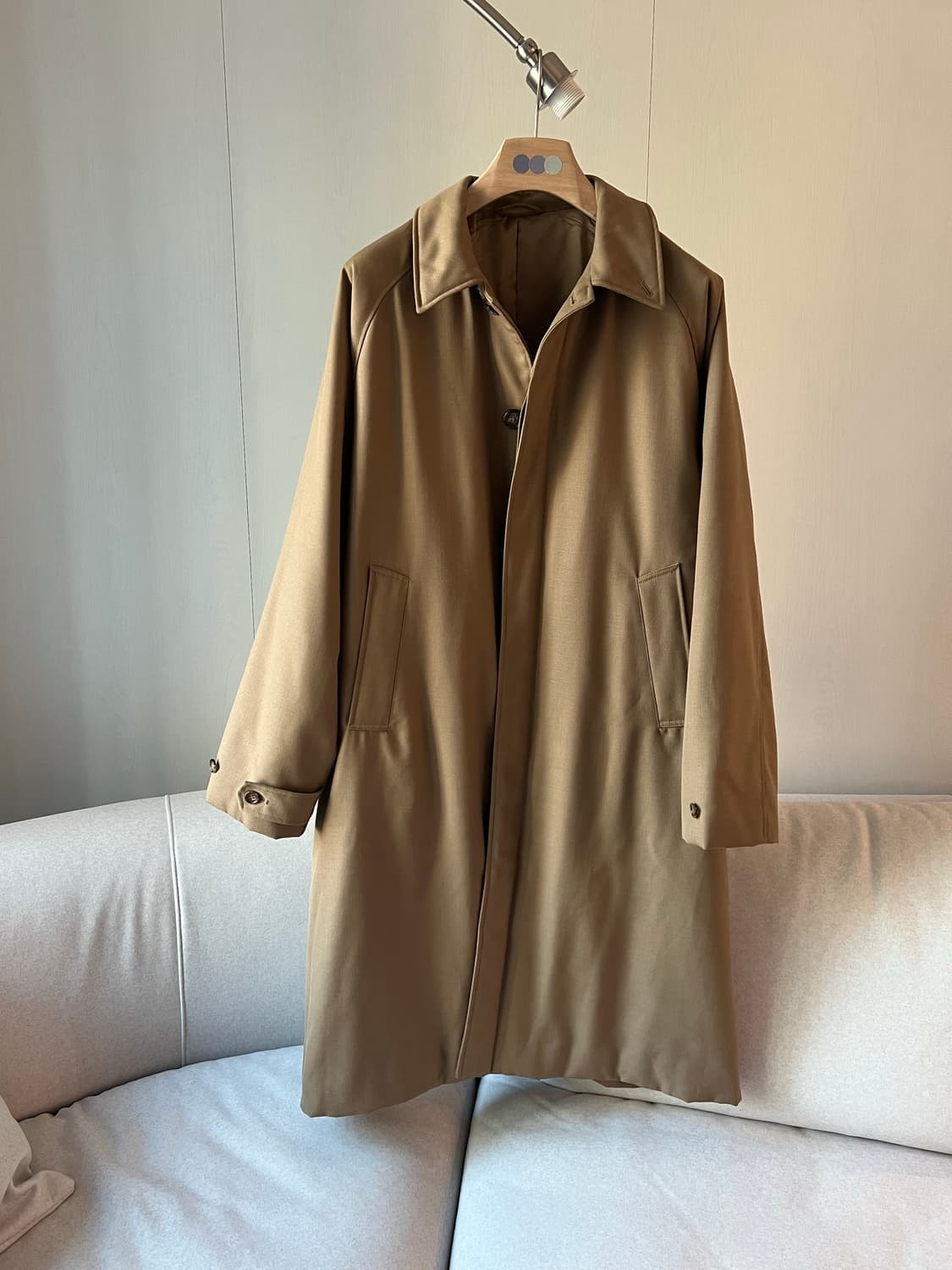 빔즈 카멜 패디드 코튼 코트 상품이미지1