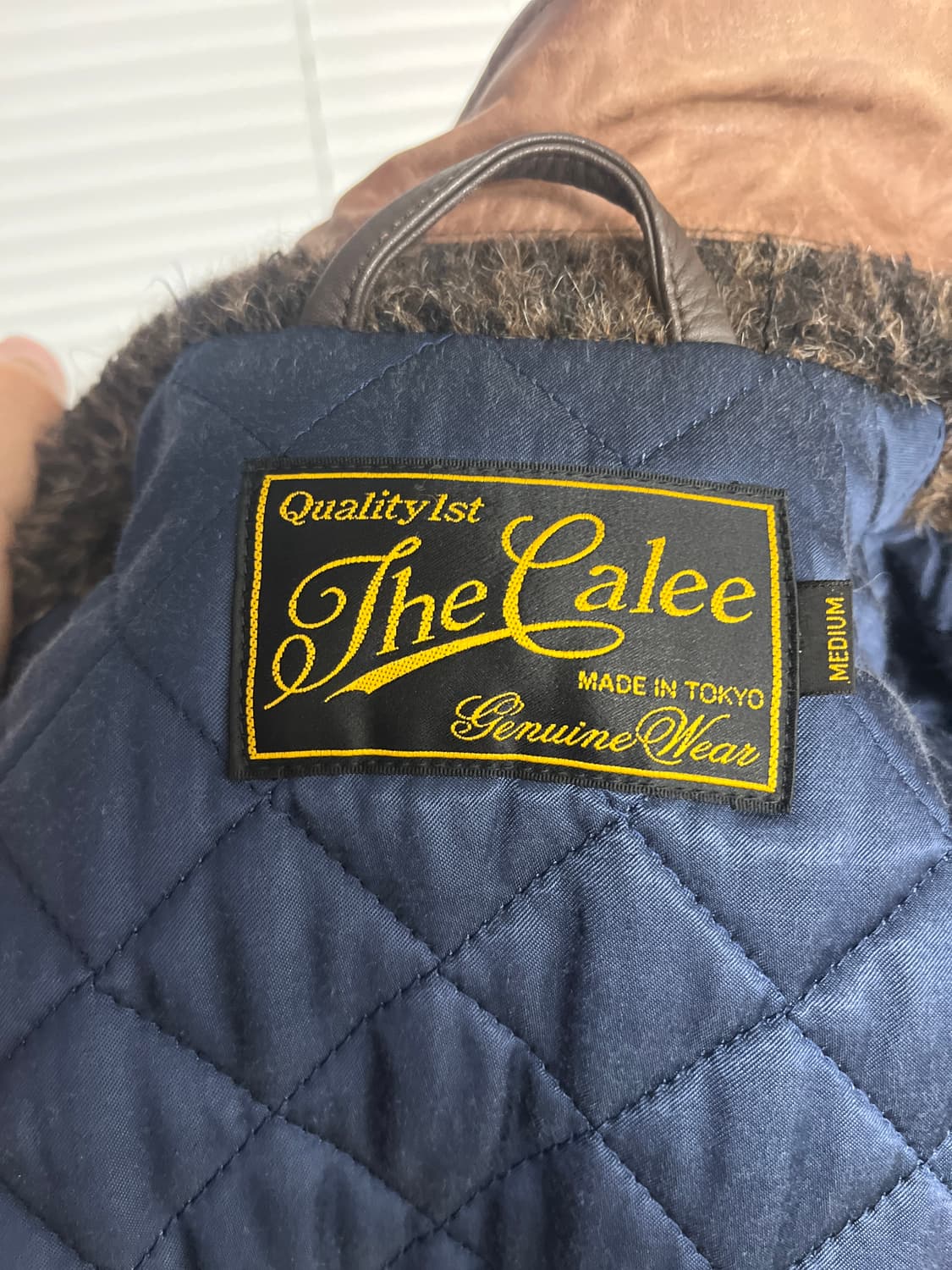 CALEE 레더 스포츠 자켓 M 상품이미지7