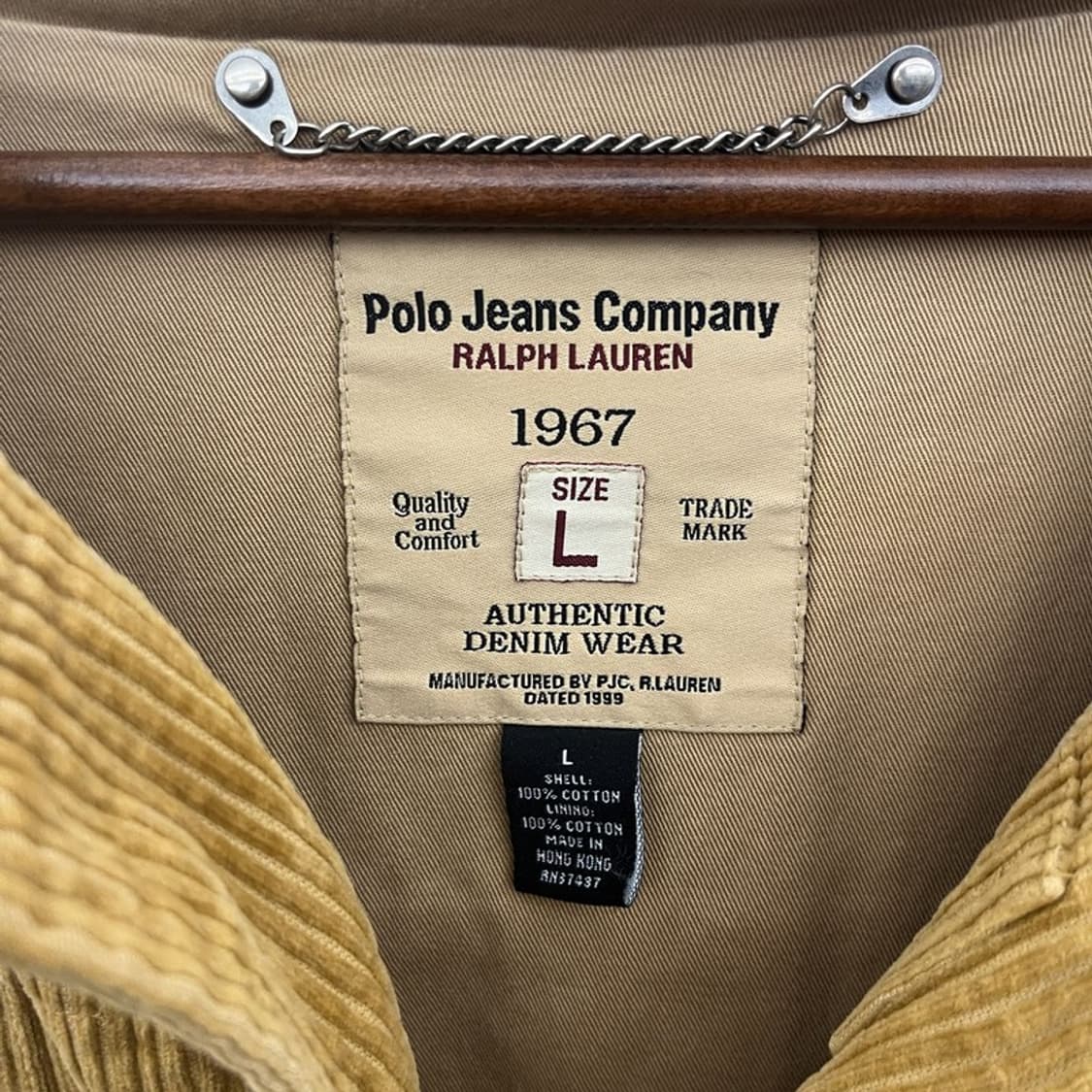 폴로 랄프로렌 코지 모리걸 오버핏 코듀로이 코트 L C10156 상품이미지5