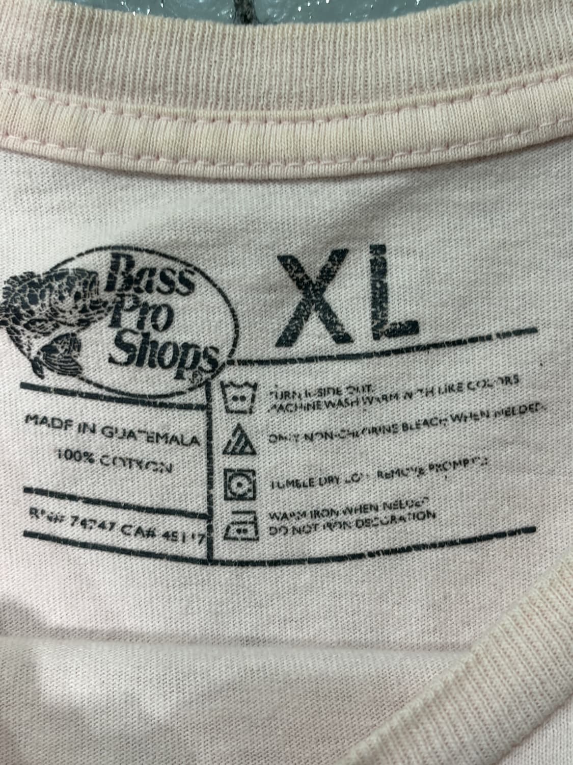 베스 프로 샵(Bass Pro Shop) 연핑크 빈티지 반팔 티셔츠 상품이미지2