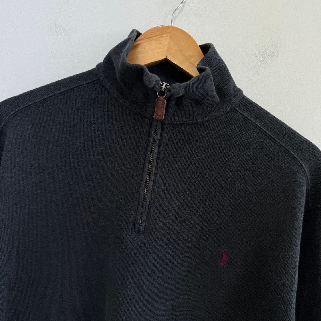 [M] 폴로 랄프로렌 빈티지 하프집업 반집업 맨투맨 차콜 3684 상품이미지3