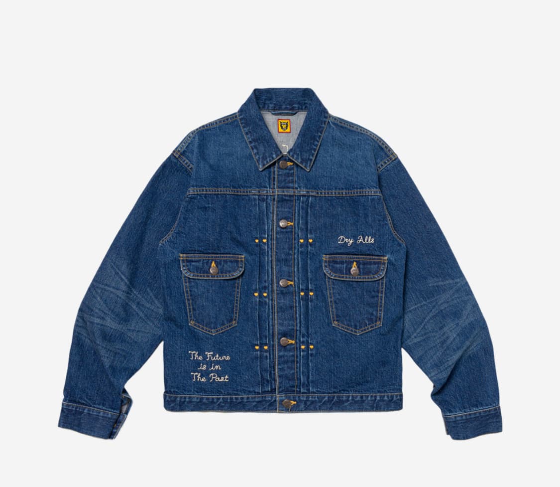 휴먼메이드 데님 자켓 M 사이즈 새상품 HM27JK015 판매합니다. 상품이미지1