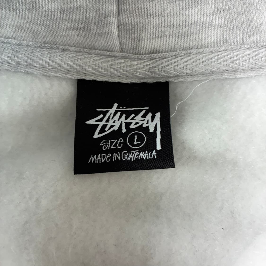 Stussy 스투시 멜람지 그레이 스탁 후드집업 상품이미지5