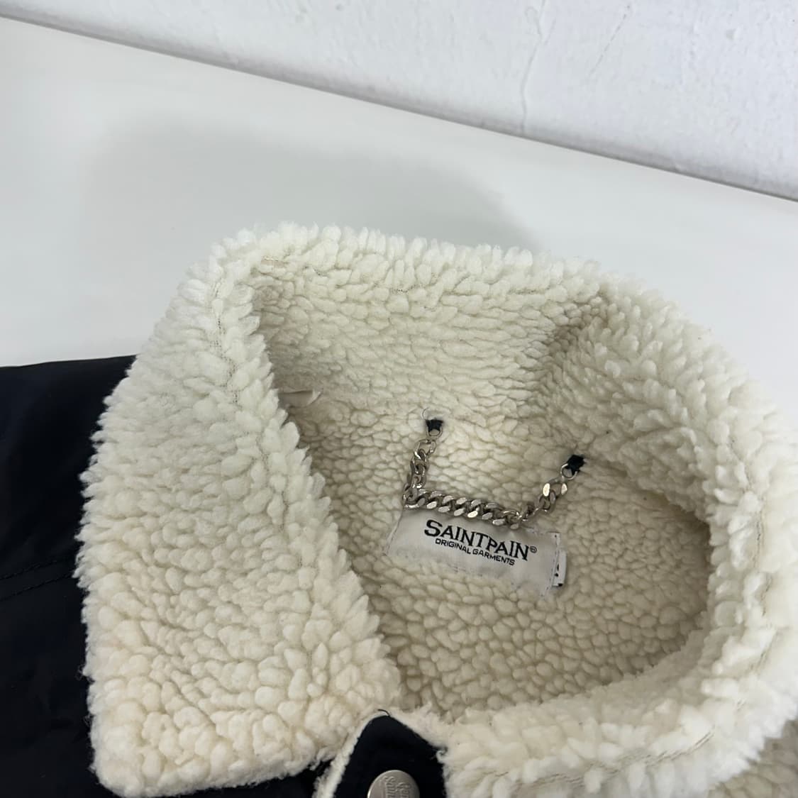 S 95 세인트페인 블랙 뽀글이 코치자켓 상품이미지4