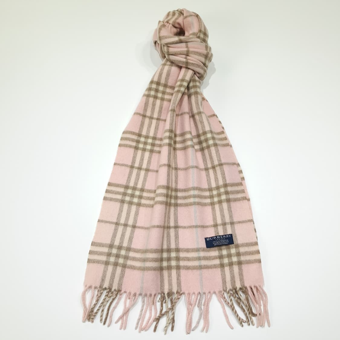 MX580 버버리 00s 영국판 캐시미어 노바체크 머플러 목도리 상품이미지1