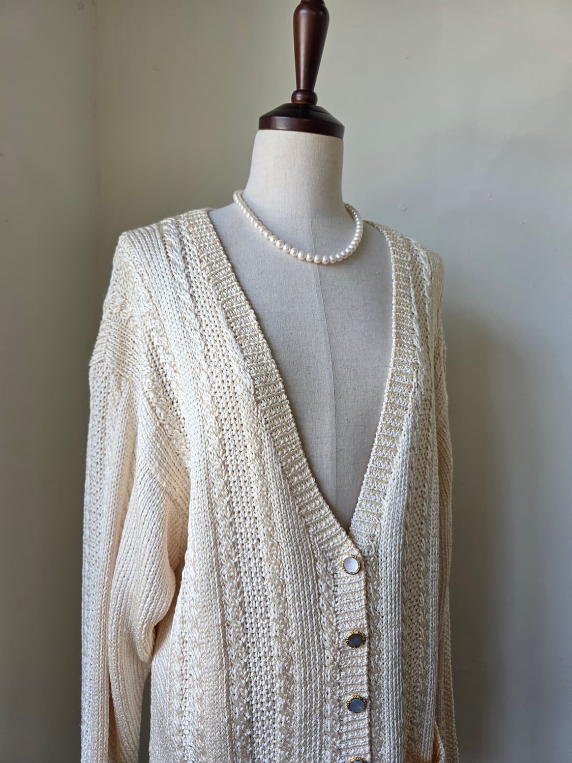 실크100 니트 가디건 상품이미지2