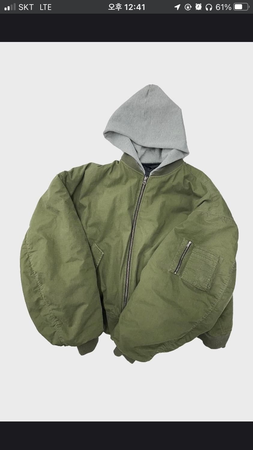 [구매] 논노드 립스탑 후디 봄버 OS 상품이미지1