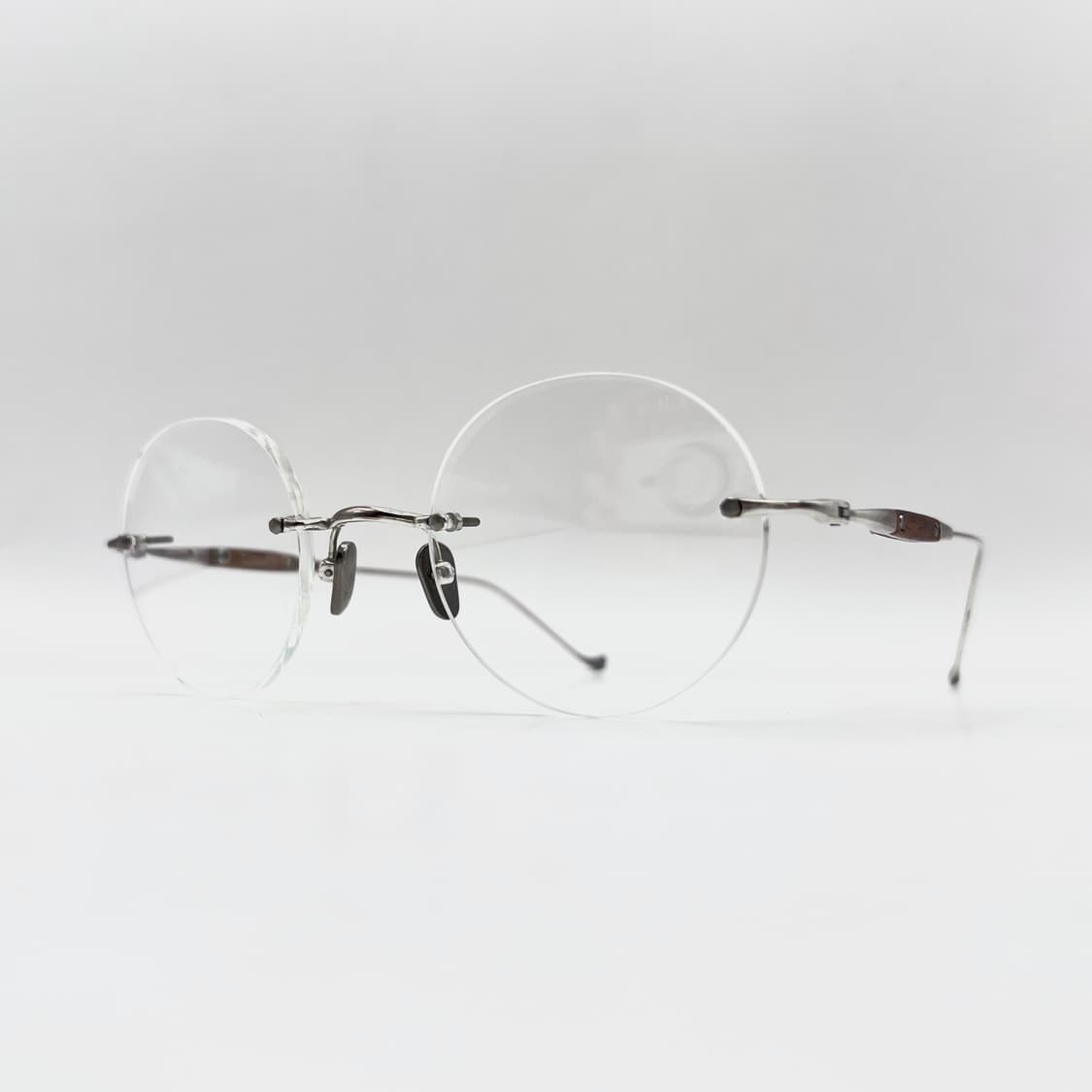 Mona.j 063A 무테 림리스 원형 써클 안경 상품이미지3