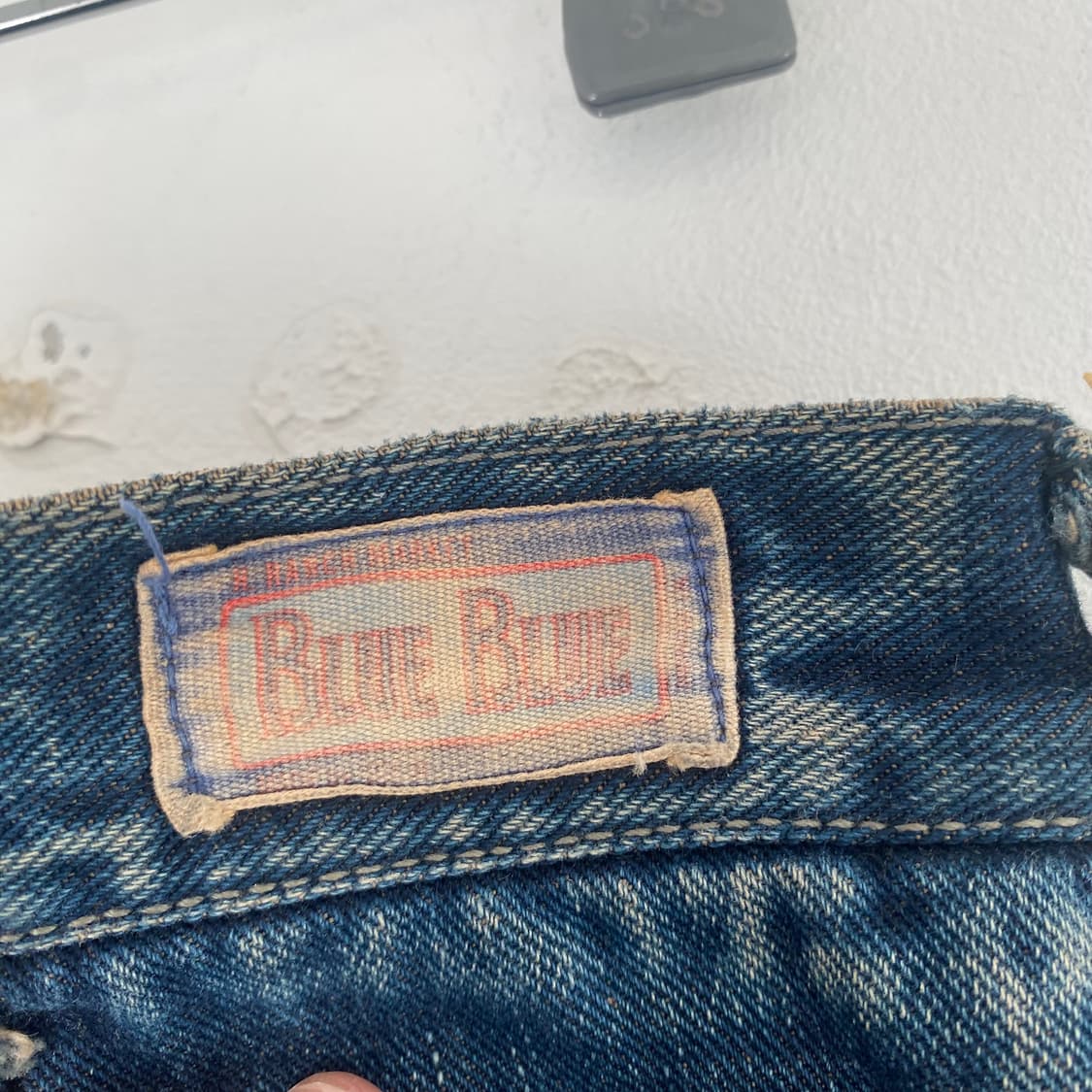 Blue Blue 와이드 컷오프 데님팬츠 상품이미지5