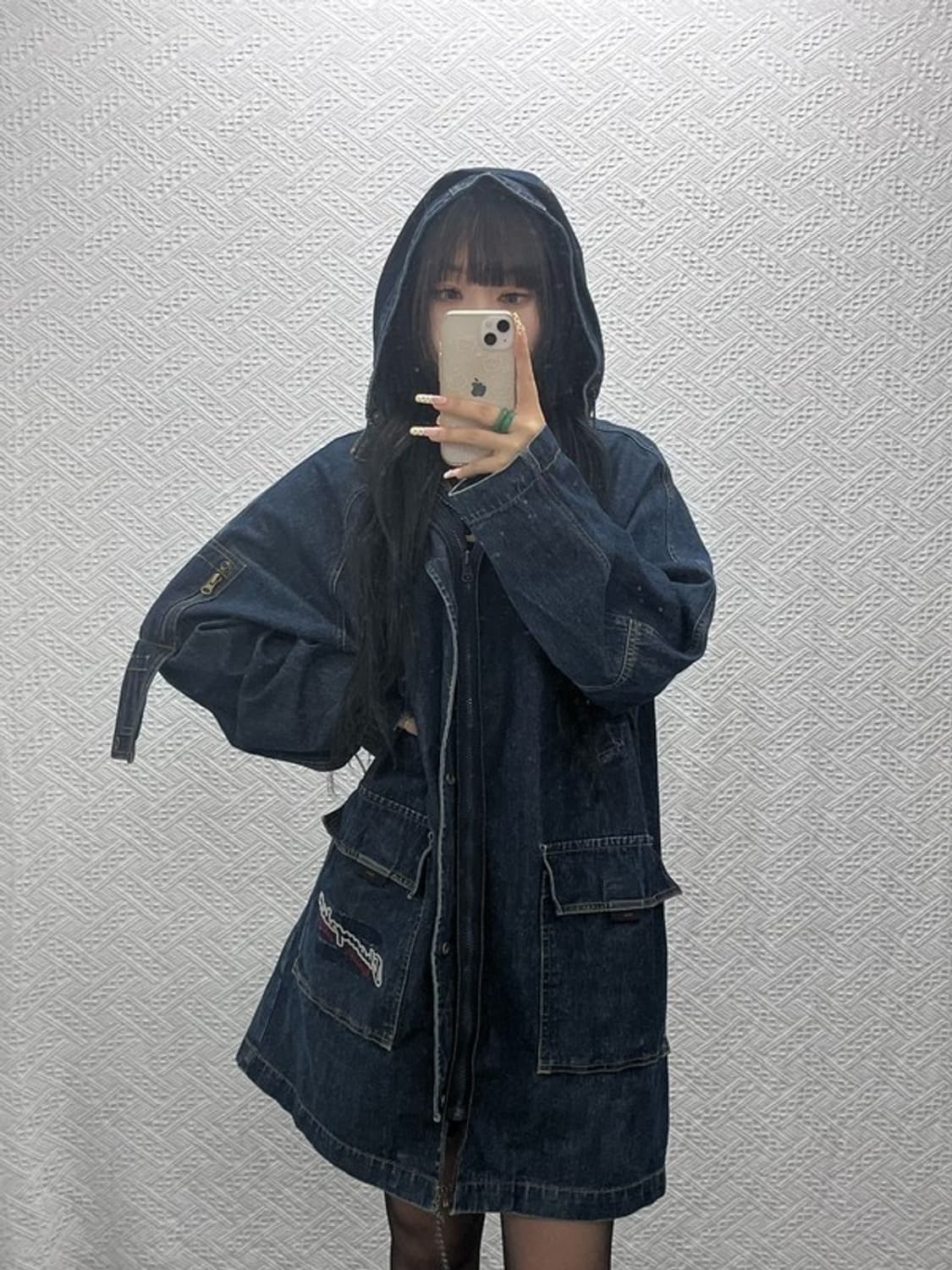 챔피온 올드스쿨 레트로 빈티지 데님 야상 자켓 100 C09892 상품이미지1