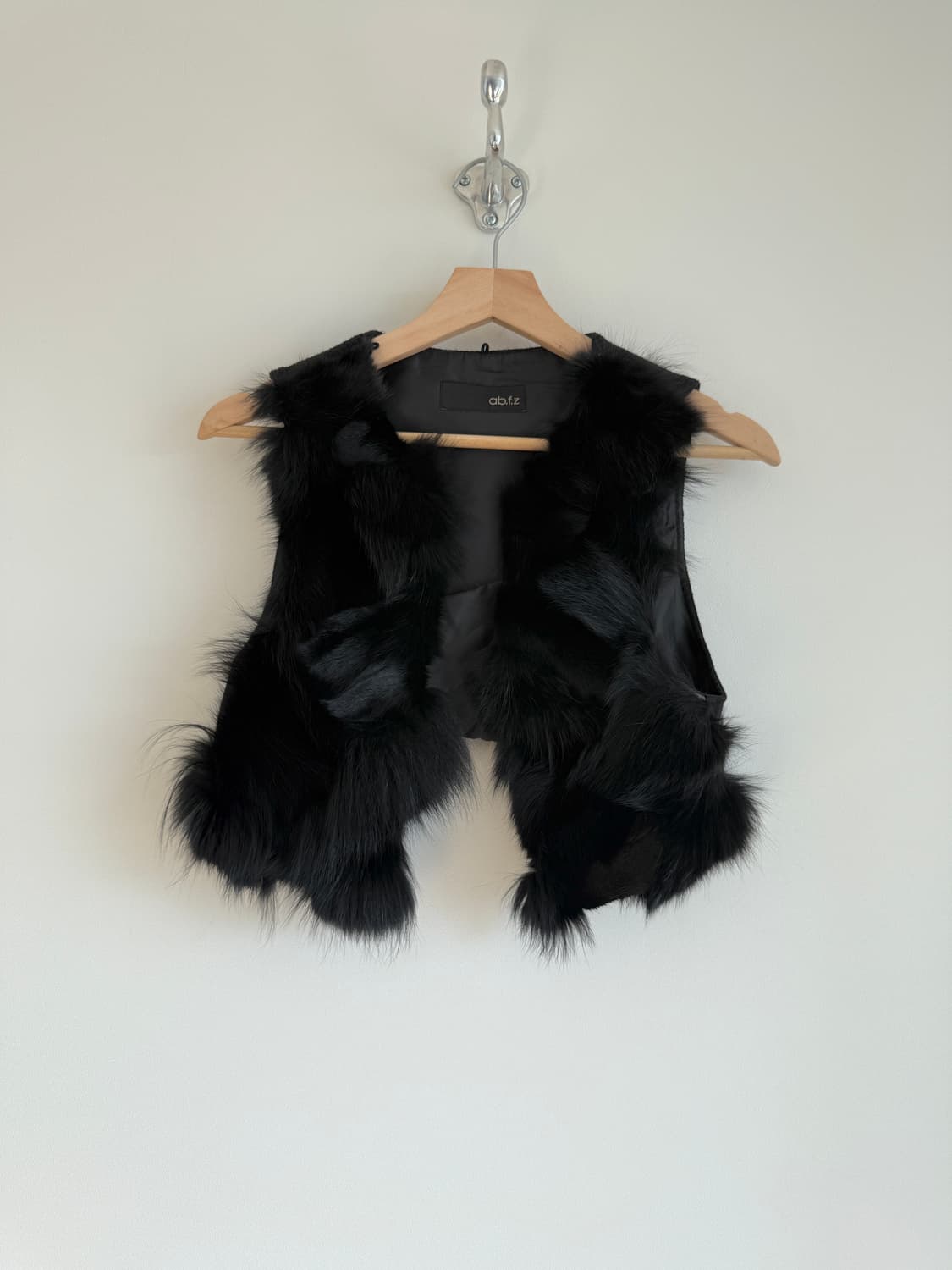 Pre owned 폭스퍼 크롭 베스트 상품이미지1