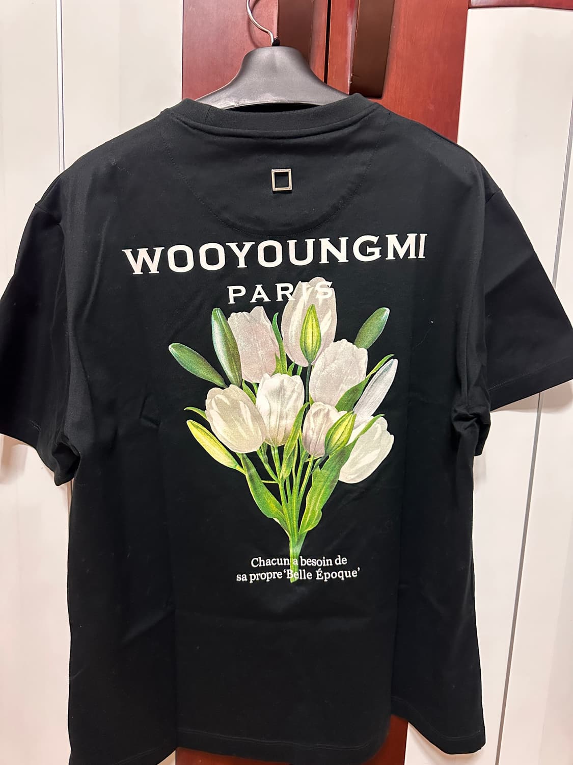 우영미 플라워 티셔츠 블랙 46 상품이미지1