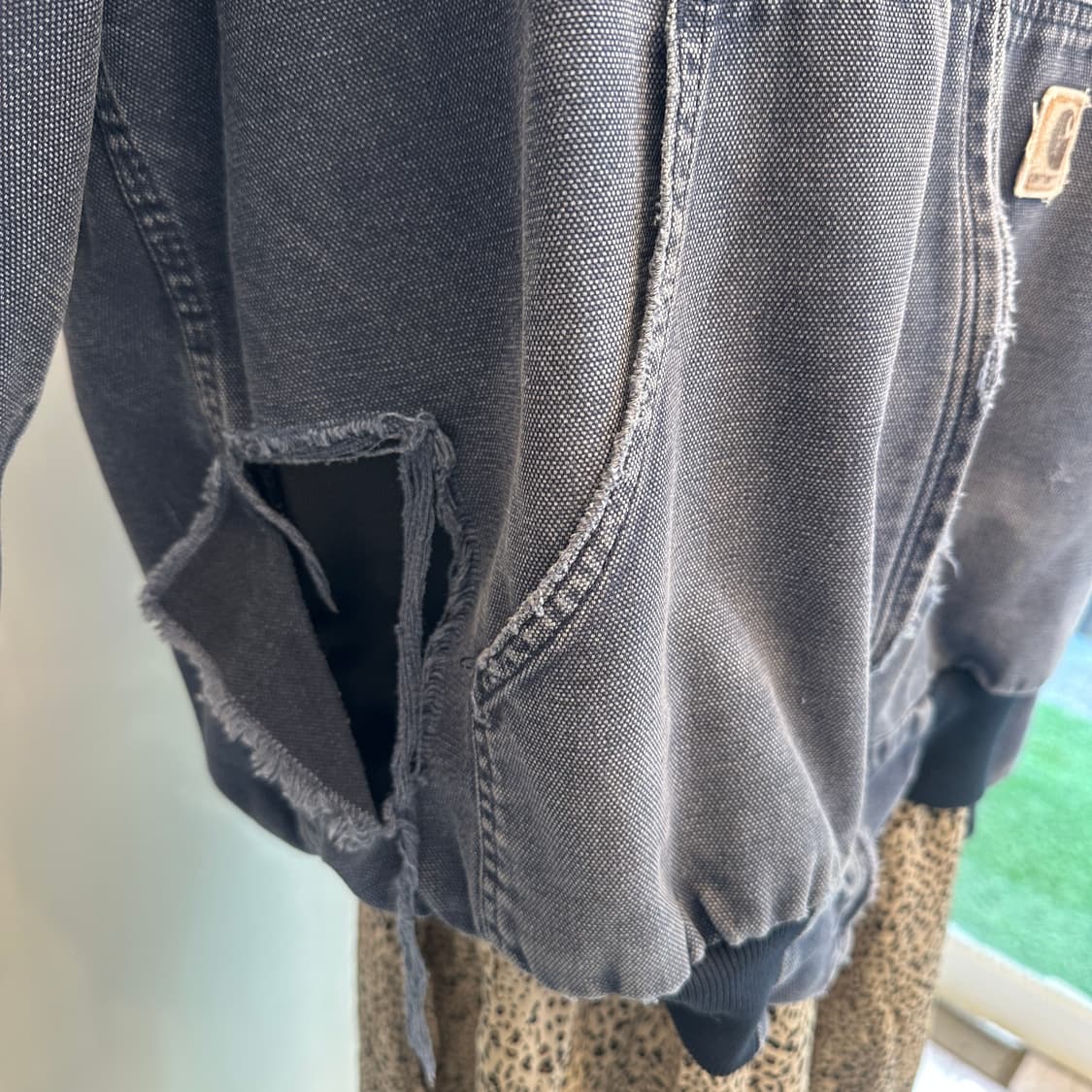 칼하트 액티브 자켓 L 데님 네이비 상품이미지5